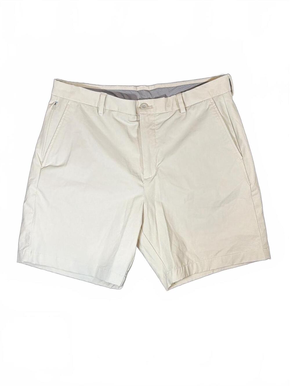 Vineyard Vines On-The-Go Men's Shorts Size 33 Cream Cotton Blend